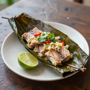 Nationalgericht Tuvalu: Banana Leaf-Wrapped Fish (Rezept)