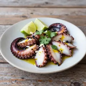 Nationalgericht Tuvalu: Gegrillter Oktopus mit Zitronengras (Rezept)