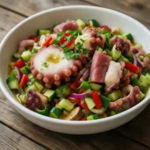 Nationalgericht Tuvalu: Octopus Salad (Rezept)