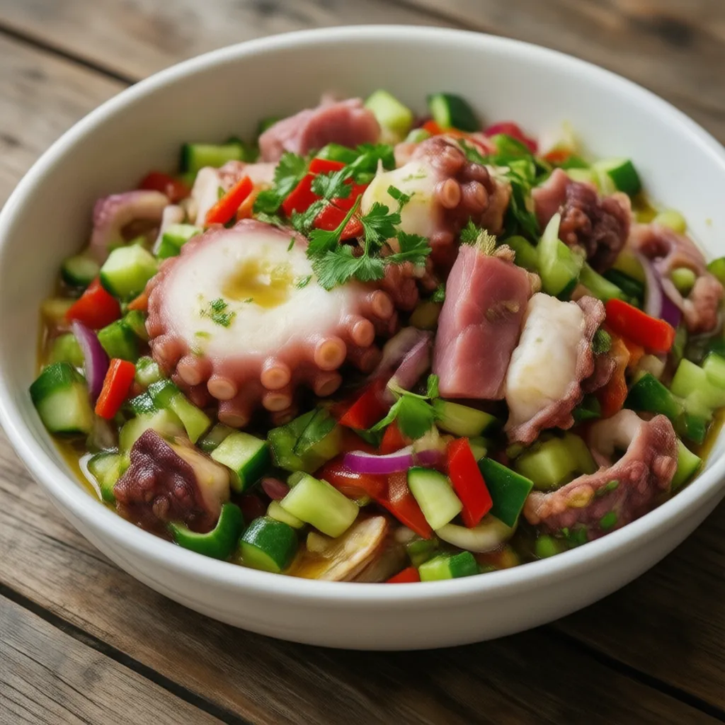 Nationalgericht Tuvalu: Octopus Salad (Rezept)
