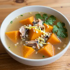 Nationalgericht Tuvalu: Pumpkin and Fish Broth (Rezept)