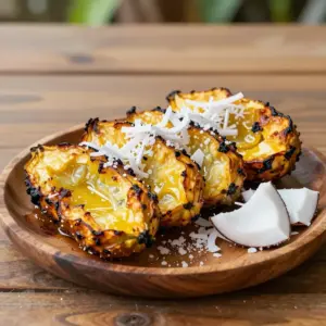Nationalgericht Tuvalu: Roasted Breadfruit with Coconut (Rezept)