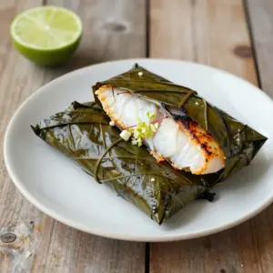 Nationalgericht Tuvalu: Roasted Fish with Taro Leaves (Rezept)
