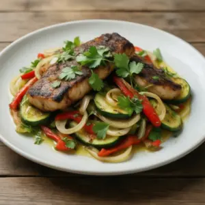 Nationalgericht Tuvalu: Roasted Fish with Vegetables (Rezept)