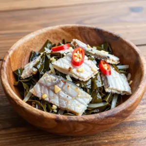 Nationalgericht Tuvalu: Saltfish with Taro Leaves (Rezept)