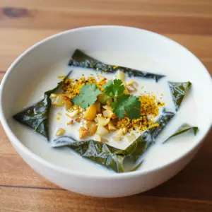 Nationalgericht Tuvalu: Taro Leaf and Coconut Soup (Rezept)