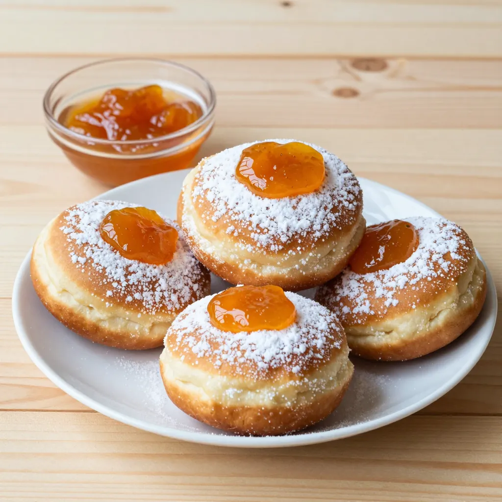 Nationalgericht Ungarn: Faschingskrapfen mit Aprikosenmarmelade (Rezept)
