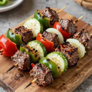 Nationalgericht Uruguay: Brochetas de Carne y Verdura (Rezept)