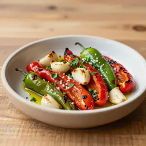 Nationalgericht Uruguay: Pimientos Asados con Ajo (Rezept)