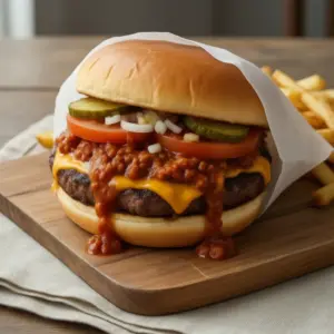 Nationalgericht USA: Chili Burger (Rezept)