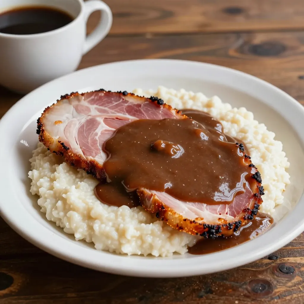 Nationalgericht USA: Country Ham with Red-Eye Gravy (Rezept)