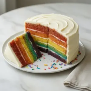 Nationalgericht USA: Regenbogenkuchen (Rezept)