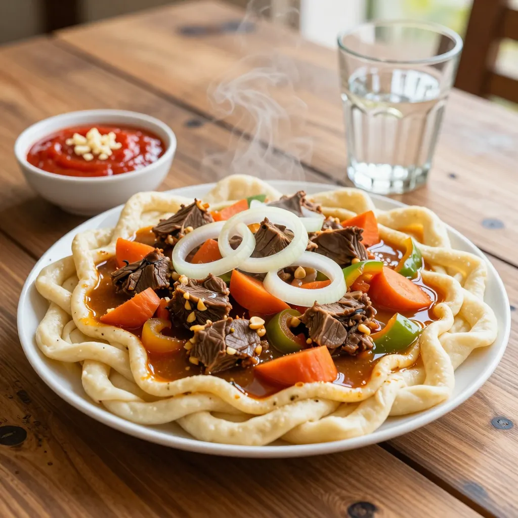 Nationalgericht Usbekistan: Kaurma Lagman (Rezept)