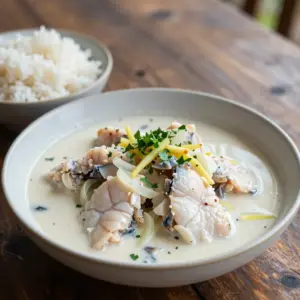 Nationalgericht Vanuatu: Poached Fish with Coconut Milk (Rezept)