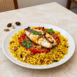 Nationalgericht Vereinigte Arabische Emirate: Emirati Fish Majboos (Rezept)