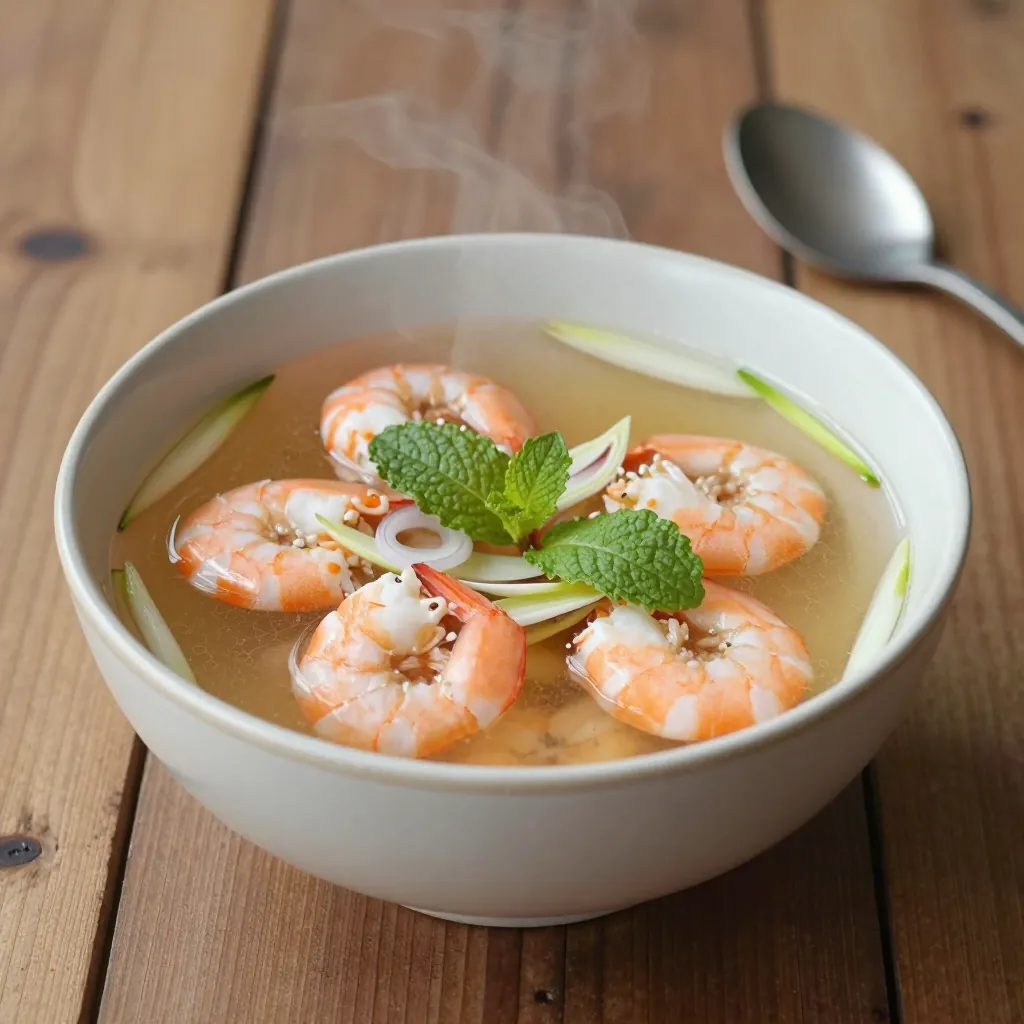 Nationalgericht Vietnam: Canh Dua He Nau Tom (Rezept)
