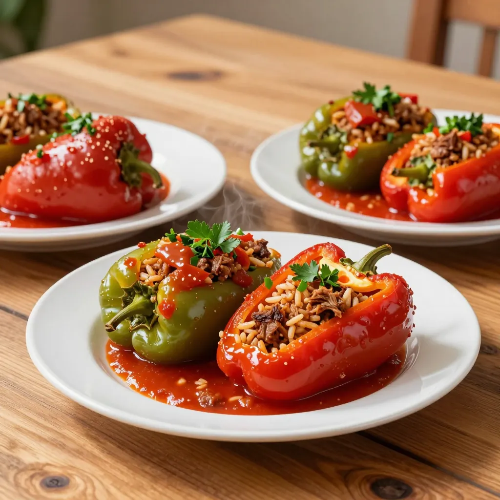 Nationalgericht Zypern: Stuffed Peppers (Rezept)